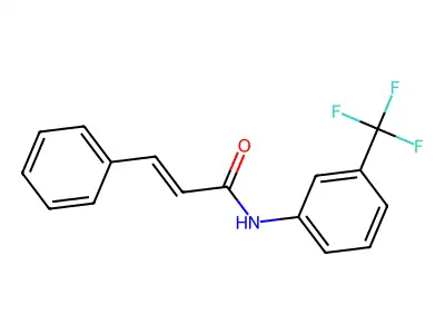 2-Propenamide, 3-phenyl-N-[3-(trifluoromethyl)phenyl]- structure