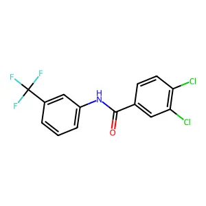 3,4-dichloro-N-[3-(trifluoromethyl)phenyl]benzamide structure