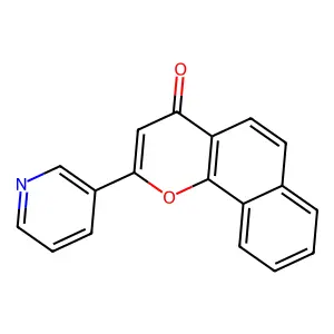 2-Pyridin-3-yl-benzo[h]chromen-4-one structure
