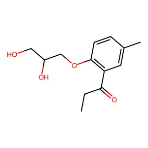 1,2-Propanediol, 3-(o-propionyl-p-tolyoxy)- structure