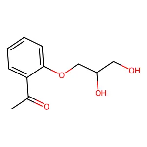 Acetophenone, 2'-(2,3-dihydroxypropoxy)- structure