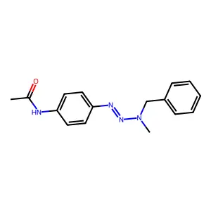 N-{4-[(1E)-3-Benzyl-3-methyltriaz-1-en-1-yl]phenyl}acetamide structure