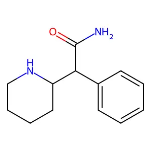 α-苯基-2-哌啶乙酰胺 structure