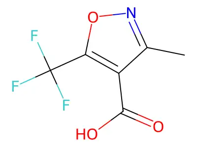 3-Methyl-5-(trifluoromethyl)-1,2-oxazole-4-carboxylic acid structure