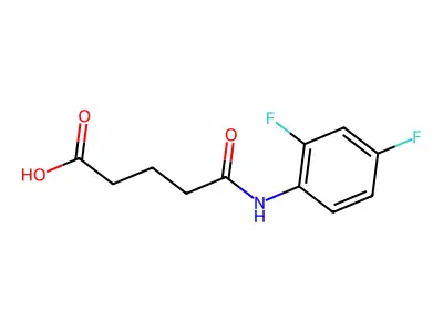2',4'-Difluoroglutaranilic acid structure