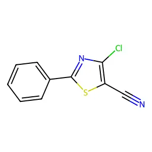 4-Chloro-2-phenyl-1,3-thiazole-5-carbonitrile structure