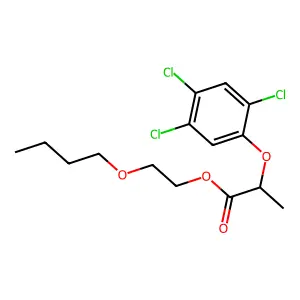 2,4,5-涕丙酸丁氧乙酯 structure