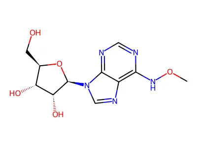 N(6)-Methoxyadenosine structure