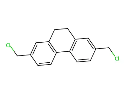 Phenanthrene, 2,7-bis(chloromethyl)-9,10-dihydro- structure