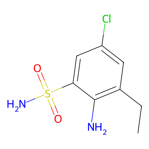 5-Chloro-3-ethyl-2-aminobenzenesulfonamide structure