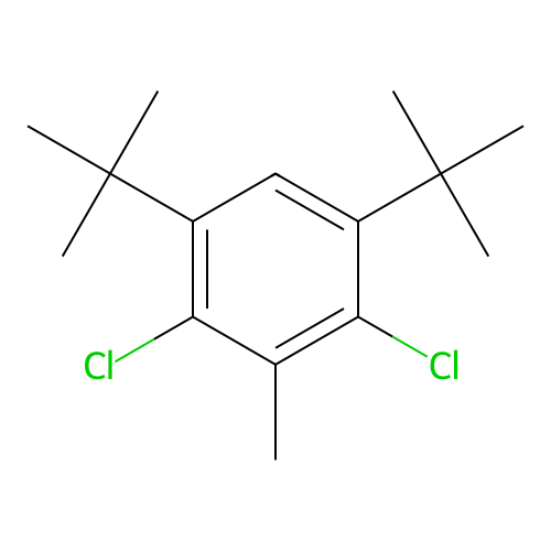 1,5-Di-tert-butyl-2,4-dichloro-3-methylbenzene structure