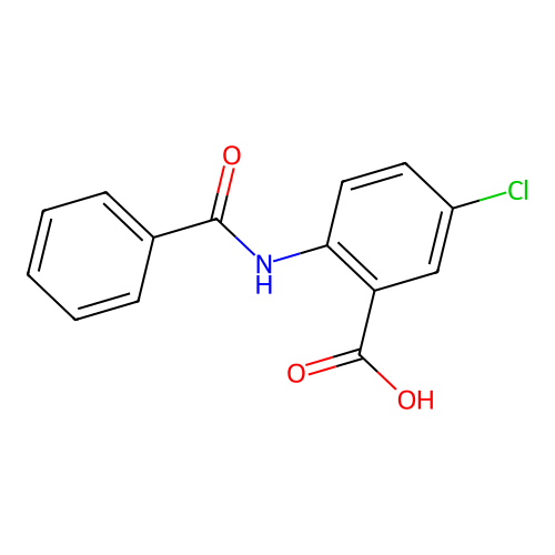 2-Benzamido-5-chlorobenzoic acid structure
