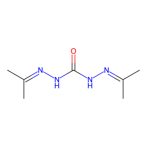 1,3-Bis(propan-2-ylideneamino)urea structure