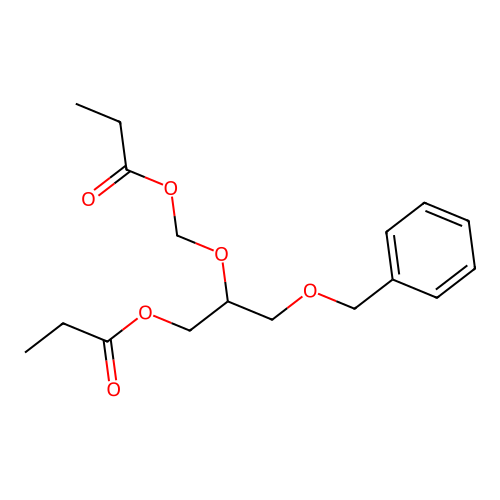 1-Propanol,2-[(1-oxopropoxy)methoxy]-3-(phenylmethoxy)-,propanoate structure