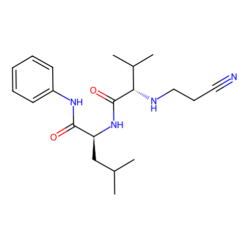 N-2-Cyanoethyl-val-leu-anilide structure