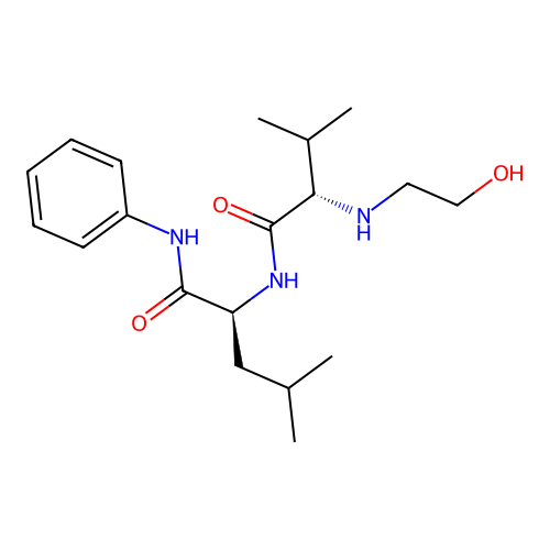 N-2-Hydroxyethyl-val-leu-anilide structure