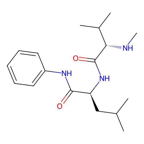 L-Leucinamide, N-methyl-L-valyl-N-phenyl- structure