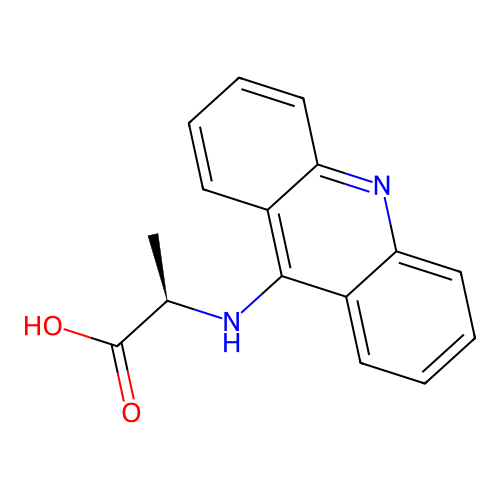 N-acridin-9-yl-D-alanine structure