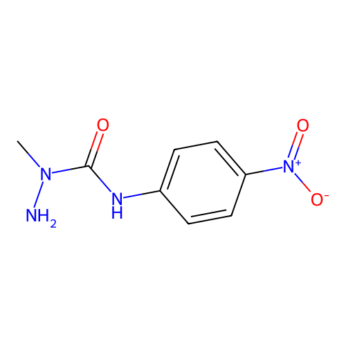 1-methyl-N-(4-nitrophenyl)hydrazine-1-carboxamide structure