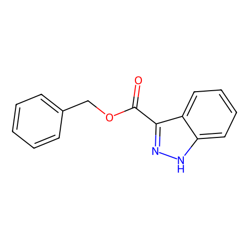 benzyl 1H-indazole-3-carboxylate structure