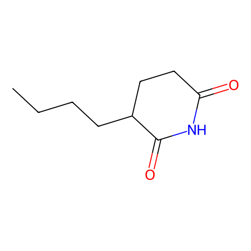 丁基戊二酰亚胺 structure