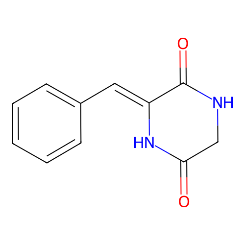 (3Z)-3-benzylidenepiperazine-2,5-dione structure