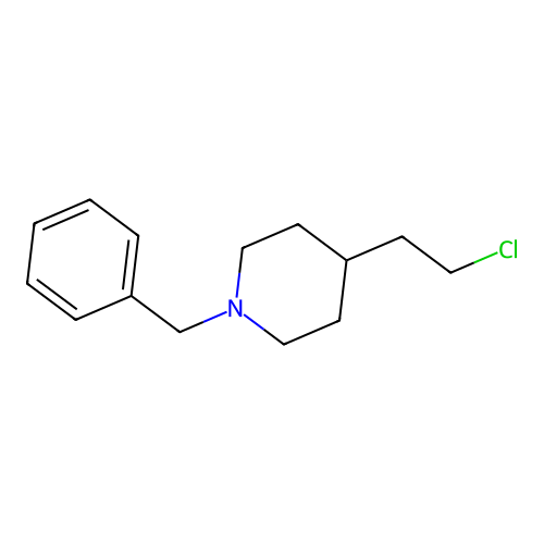 1-Benzyl-4-(2-chloroethyl)piperidine structure