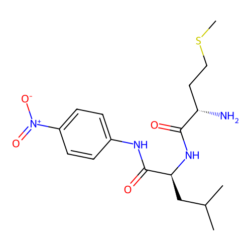 H-MET-LEU-PNA structure