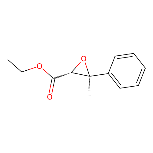Ethyl methylphenylglycidate, (E)- structure