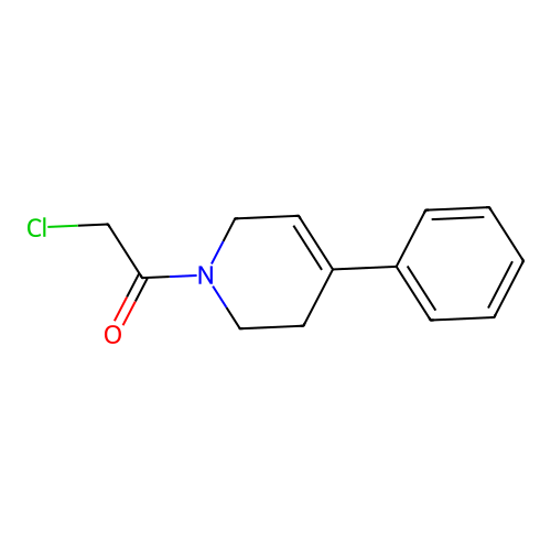 2-Chloro-1-(3,6-dihydro-4-phenyl-1(2H)-pyridinyl)ethanone structure