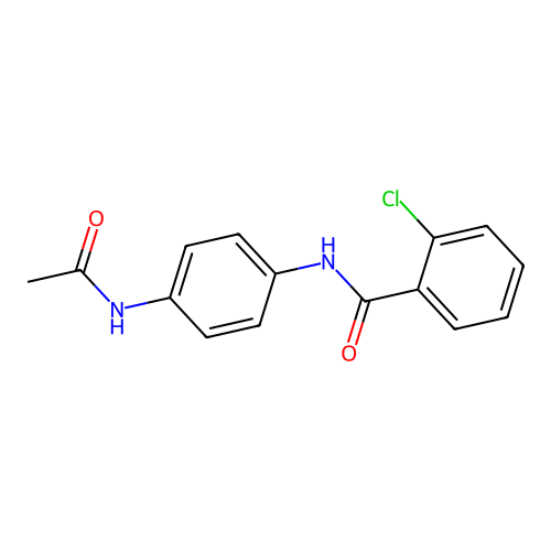 N-[4-(乙酰氨基)苯基]-2-氯苯甲酰胺 structure