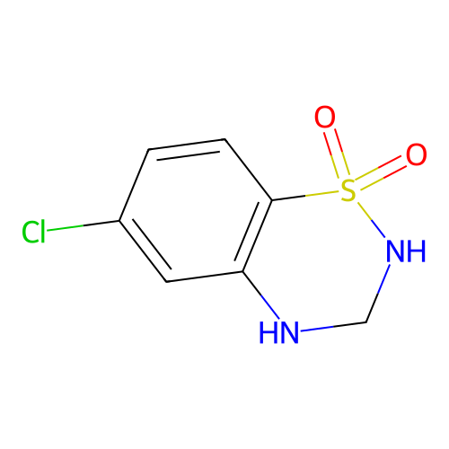6-Chloro-3,4-dihydro-2H-benzo[e][1,2,4]thiadiazine 1,1-dioxide structure