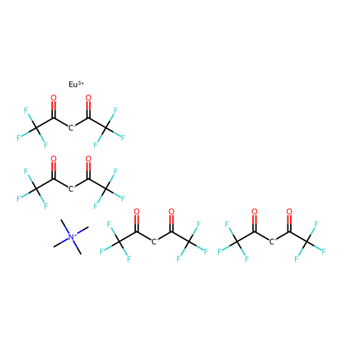europium(3+),1,1,1,5,5,5-hexafluoropentane-2,4-dione,tetrame structure