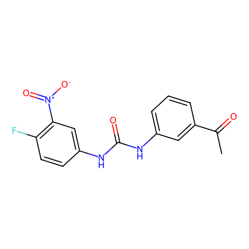 1-(3-Acetylphenyl)-3-(4-fluoro-3-nitrophenyl)urea structure