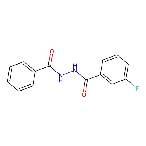 N'-(3-氟苯甲酰)苯甲酰肼 structure