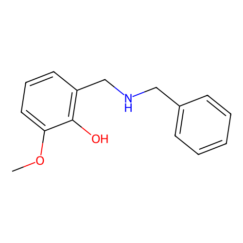 alpha-(Benzylamino)-6-methoxy-O-cresol structure