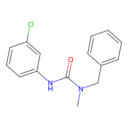 1-Benzyl-3-(3-chlorophenyl)-1-methylurea structure