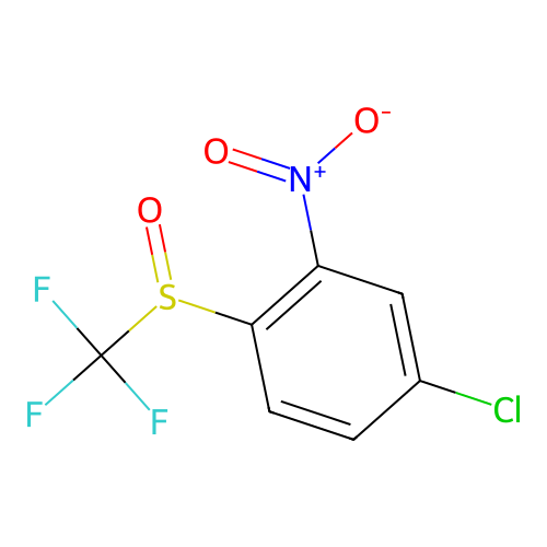 4-Chloro-2-nitro-1-(trifluoromethylsulfinyl)benzene structure
