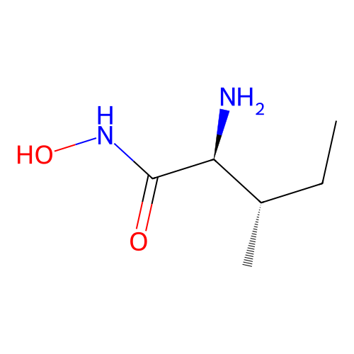 Isoleucylhydroxamic acid structure