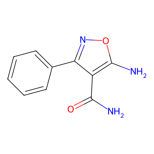 5-氨基-3-苯基-1,2-噁唑-4-甲酰胺 structure