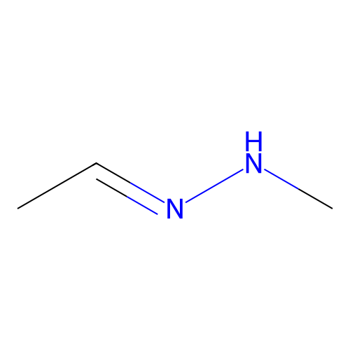 Acetaldehyde, N-methylhydrazone structure