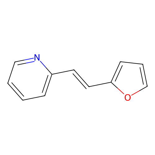 Pyridine, 2-(2-(2-furyl)vinyl)- structure