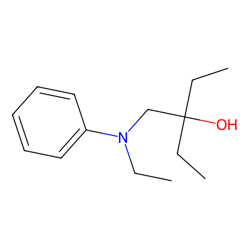 3-[(N-ethylanilino)methyl]pentan-3-ol structure