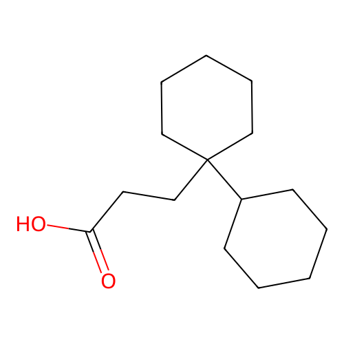 [1,1'-Bicyclohexyl]-1-propanoic acid structure