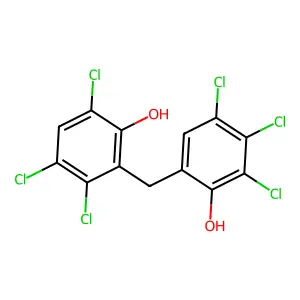 Phenol, 2,3,4-trichloro-6-[(2,3,5-trichloro-6-hydroxyphenyl)methyl]- structure
