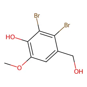 2,3-Dibromo-4-(hydroxymethyl)-6-methoxyphenol structure