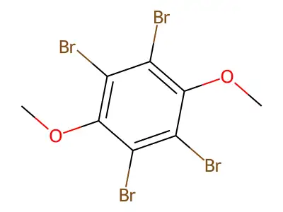 Benzene, 1,2,4,5-tetrabromo-3,6-dimethoxy- structure