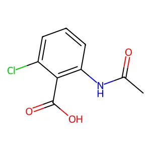 2-乙酰氨基-6-氯苯甲酸 structure