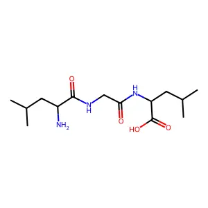 N-(N-L-Leucylglycyl)-L-leucine structure