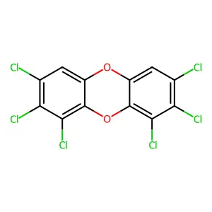1,2,3,7,8,9-HEXACHLORODIBENZO-p-DIOXIN structure